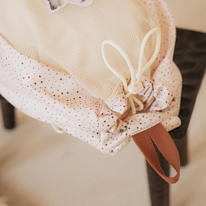 Рюкзак пляжный Mrs. Ertha "Net Unique Dots Koala", шоколадная крошка